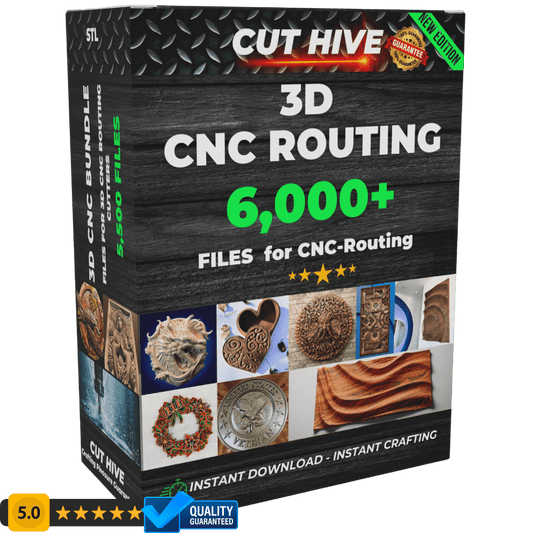 Cut Hive Extra 3D CNC Routing Bundle - 6,000 Files - Cut Hive